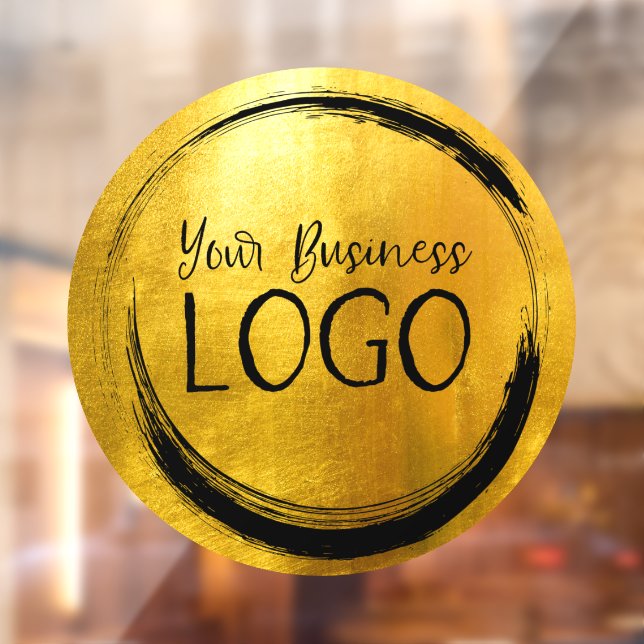 Business Logo Faux Gold Foil Circle (Sheet 2)