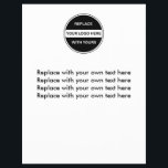 Business Logo Flyer Template<br><div class="desc">Used these business flyers by replacing the template logo with your own business logo or graphic to promote your business or extend your brand anywhere you send these flyers.  Promote your event or special promotion.</div>