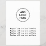 Business Logo Flyer Template<br><div class="desc">Used these business flyers by replacing the template logo with your own business logo or graphic to promote your business or extend your brand anywhere you send these flyers.  Promote your business,  an event,  or product.</div>