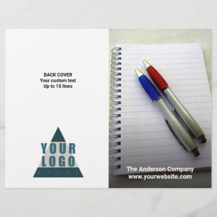 Business Logo Full Bleed Cover Folded Brochure