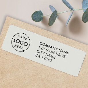 Business Logo   Grey Neutral Modern Return Address