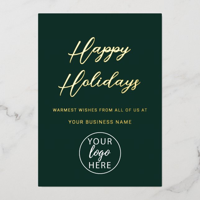 Business Logo Happy Holidays  (Front)