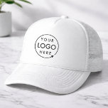 Business Logo Hat | Company Branded Trucker Cap<br><div class="desc">A professional custom business logo hat designed in a clean, modern style, perfect for company branding and employee uniforms. This customisable cap can feature your business logo, name, or slogan for a consistent and professional look across your team. Ideal for staff uniforms, promotional events, trade shows, or casual wear, this...</div>