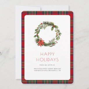 Business Logo Holiday Stewart Plaid Tartan
