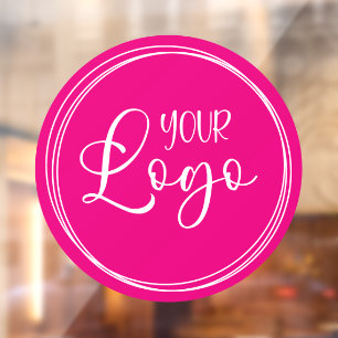 Business Logo Hot Pink Circle