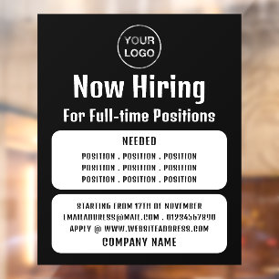 Business Logo, Job Vacancy Recruitment Advertising