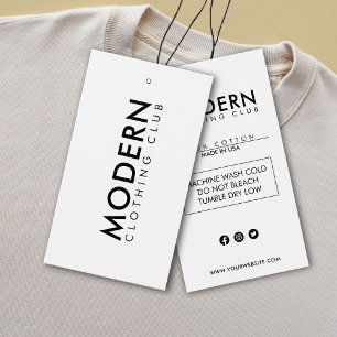 Business Logo Label Clothing Hang Tag