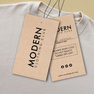 Business Logo Label Clothing Hang Tag