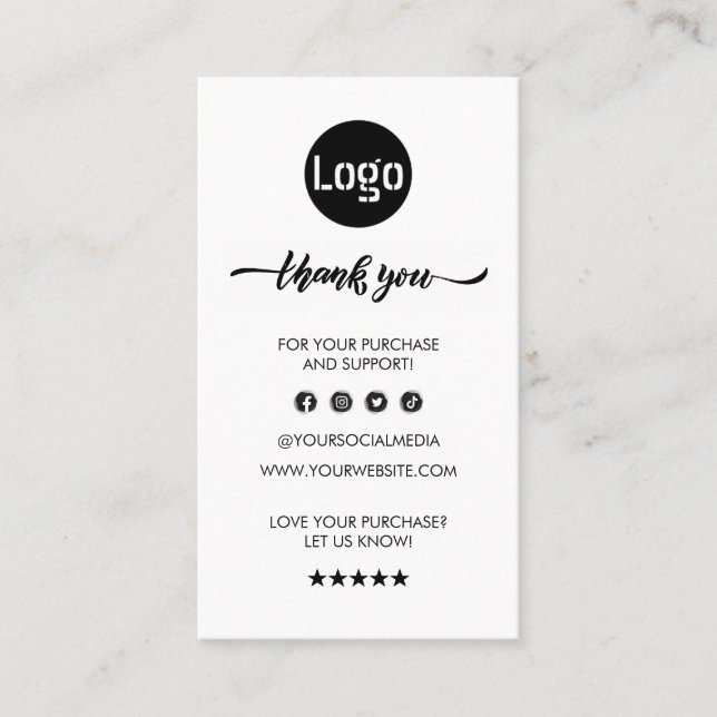 Business Logo Label Hang Tag (Front)