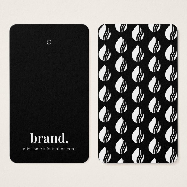 Business Logo Label Hang Tag Card (Front & Back)