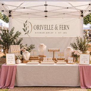 Business Logo Market Vendor Booth Craft Fair Banner