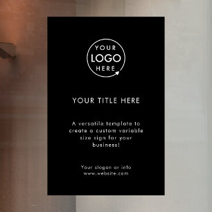 Business Logo Minimal Black Stylish Promotional