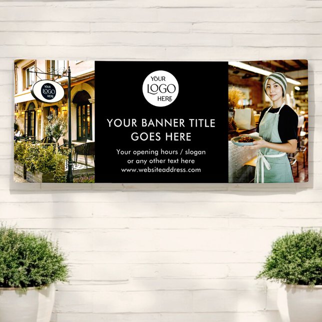 Business Logo Minimalist Black Professional Photo Banner (Creator Uploaded)