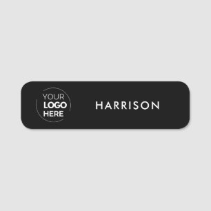 Business Logo Minimalist Employee Staff Name Tag