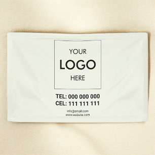 Business Logo Minimalist Green Banner