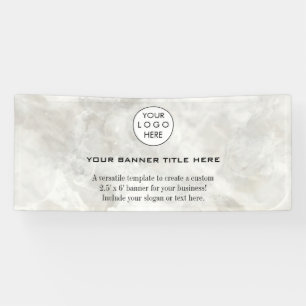 Business Logo Minimalist Modern professional white Banner