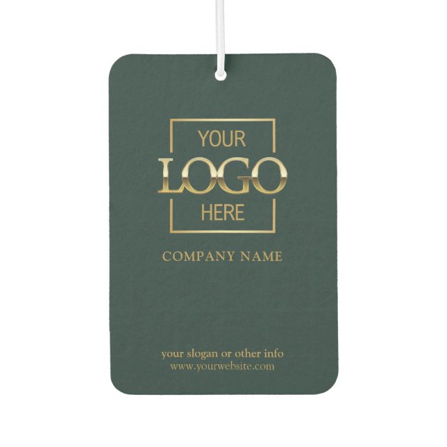 Business Logo Minimalist Professional Branded Car Air Freshener (Front)