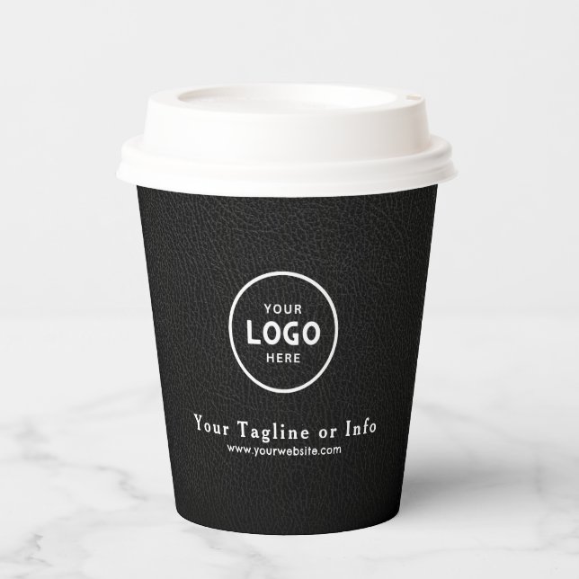 Business Logo Minimalist Professional Paper Cup (Front)