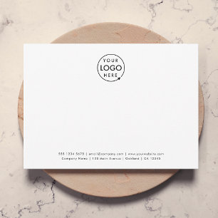 Business Logo   Minimalist Professional White Card