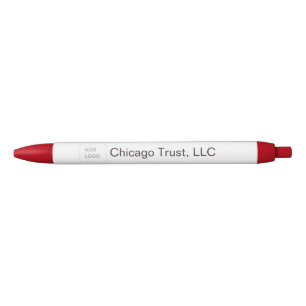 Business Logo Minimalist Promotional Black Ink Pen
