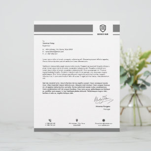 Business Logo Minimalist Simple Clean Custom Letterhead