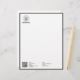 Business Logo   Minimalist Simple Clean  Custom Letterhead