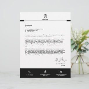 Business Logo Minimalist Simple Clean Letterhead