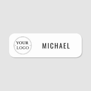 Business Logo Minimalist Simple Modern Name Tag