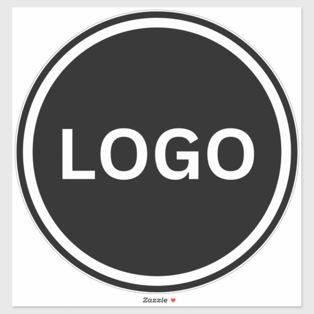 Business Logo Modern Car Window Bumper Sticker (Sheet)