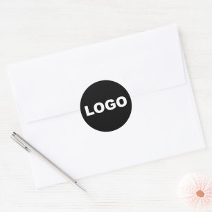 Business Logo Modern Company Corporate Promotional Classic Round Sticker