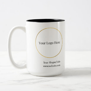 Business Logo Modern Company Template Two-Tone Coffee Mug