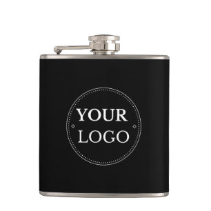 Business Logo Modern Employee Hip Flask