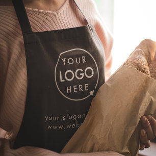 Business Logo   Modern Minimal Black Professional Apron
