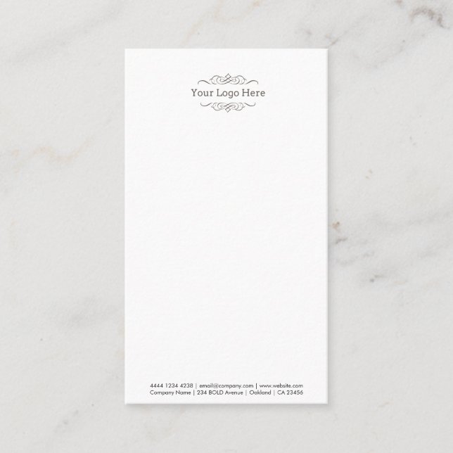 Business Logo | Modern Minimalist Business Card (Front)