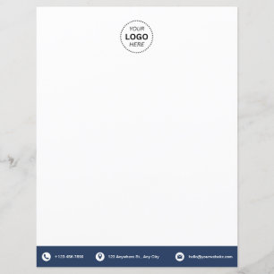 Business Logo Modern Minimalist Letterhead