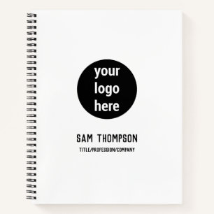 Business Logo Modern Minimalist Social Media Icons Notebook