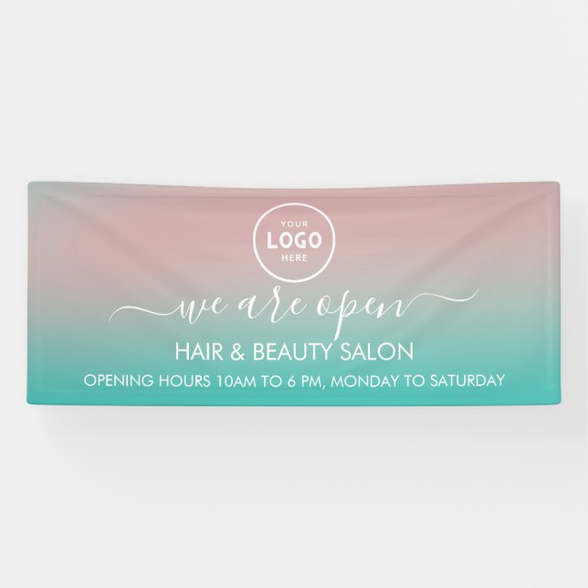 Business Logo Modern Professional 6' Banner (Horizontal)