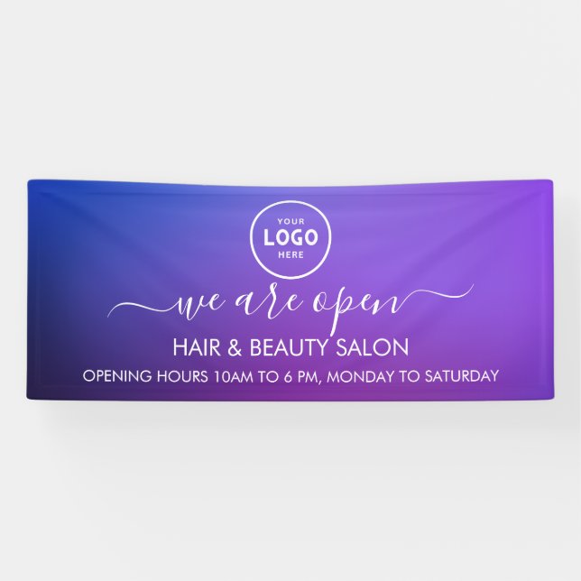 Business Logo Modern Professional 6' Banner (Horizontal)