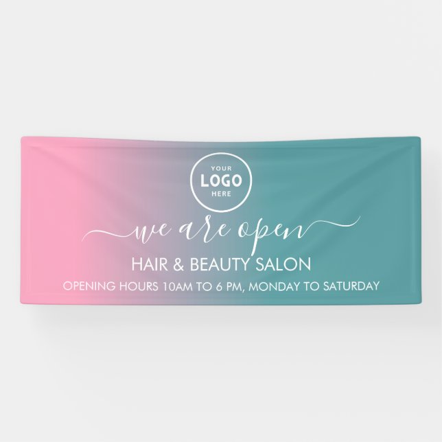 Business Logo Modern Professional 6' Banner (Horizontal)
