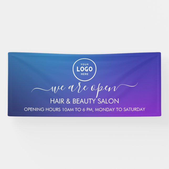 Business Logo Modern Professional 6' Banner (Horizontal)