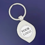 Business Logo Modern Professional Branded Key Ring<br><div class="desc">Personalise this simple minimalist template with your company logo and make a big professional promotional statement for your business. Easy to customise. Get yours today!</div>