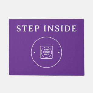 Business Logo Modern Purple doormat