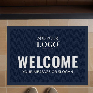 Business Logo Modern Stylish Professional Welcome Doormat