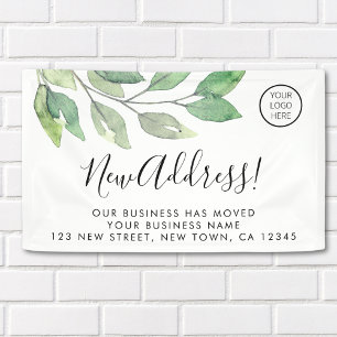 Business Logo Moving Announcement  Banner