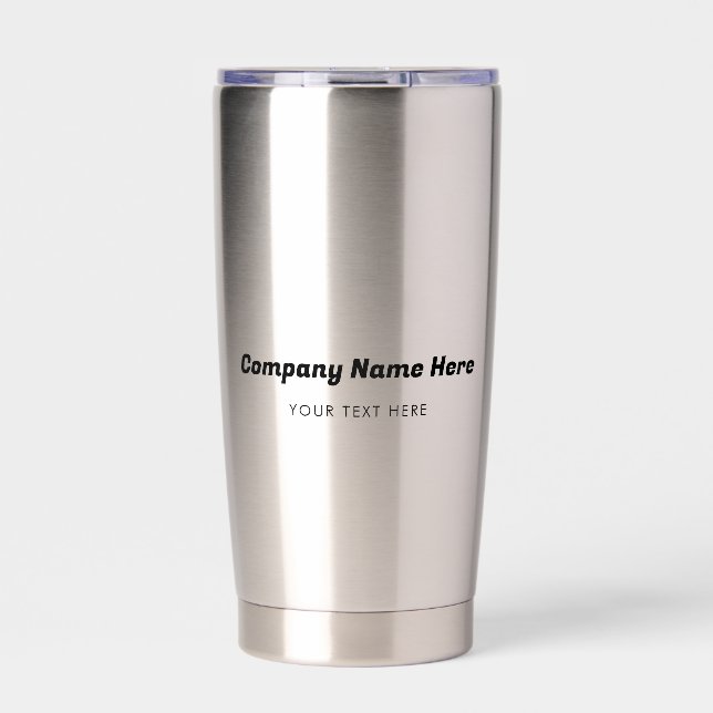 Business Logo Name Company Promotional Corporate Insulated Tumbler (Front)