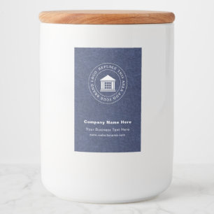 Business Logo   Name   Custom Food Container Label