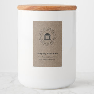 Business Logo   Name   Custom Food Container Label
