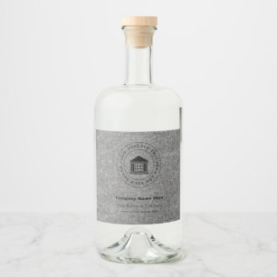Business Logo Name Custom Liquor Bottle Labels