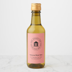 Business Logo Name Custom Mini Wine Bottle Label