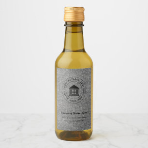 Business Logo Name Custom Mini Wine Bottle Label
